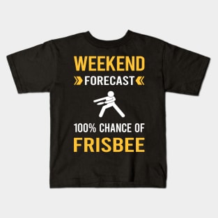 Weekend Forecast Frisbee Kids T-Shirt